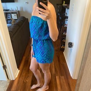 Light weight strapless romper